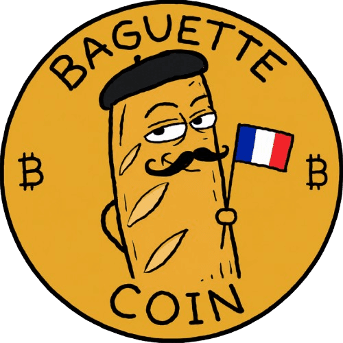 BaguetteCoin logo featuring the official fictional memecoin emblem